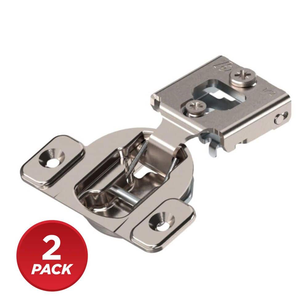 Blum (2-Pack) Compact Series 35 mm Spring Closing 1/2 in. Overlay for Face Frame Cabinet Wrap-around Hinge