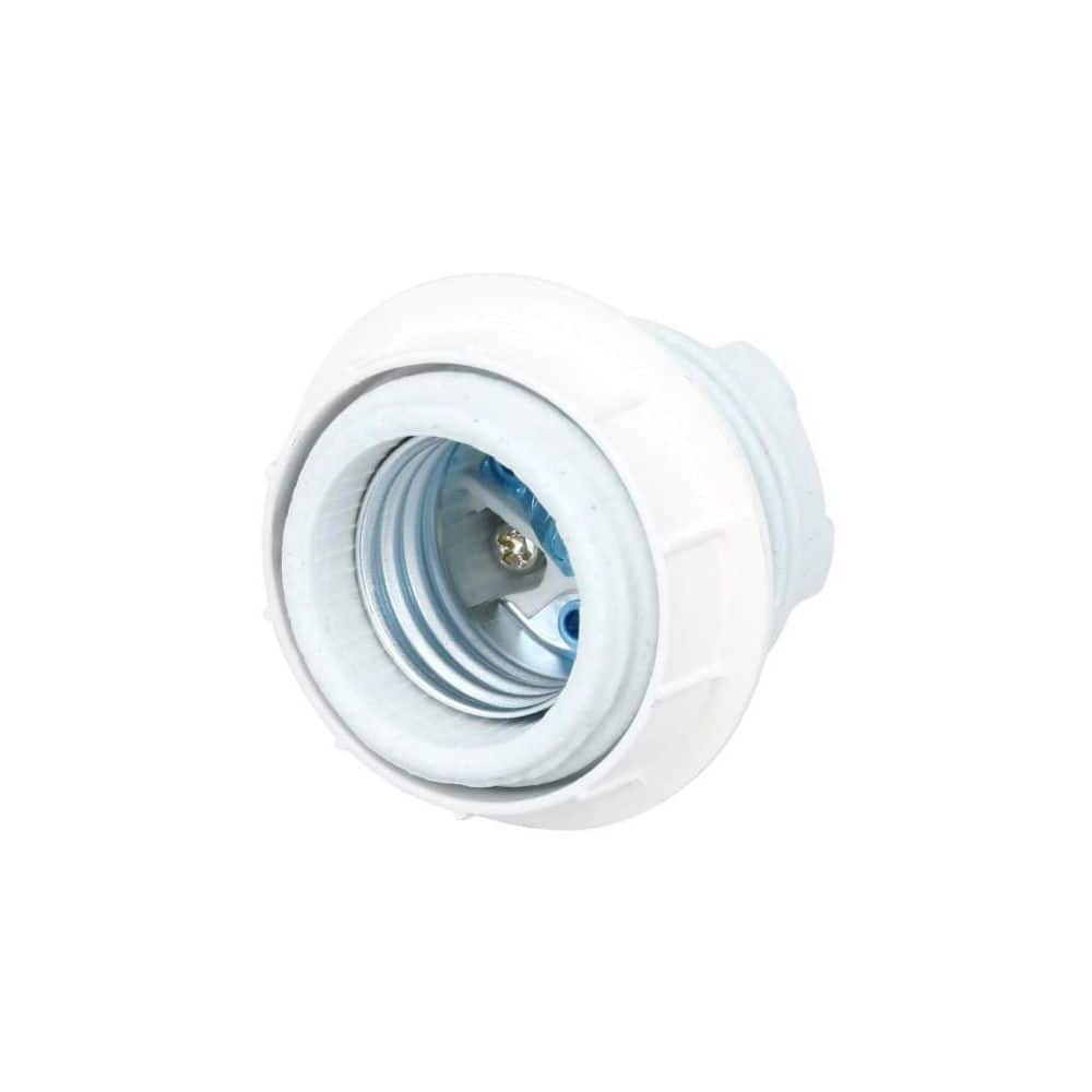 Bel Air Lighting 1.5 in. Porcelain Threaded Standard Base Socket with Metal Shade Ring Included (3)