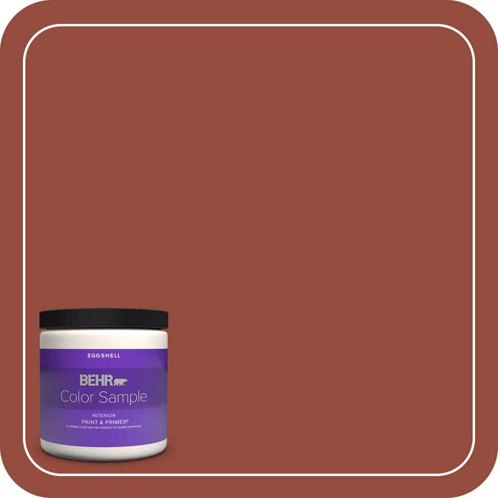 BEHR PREMIUM PLUS 8 oz. #S-H-200 New Brick Eggshell Enamel Interior Paint & Primer Color Sample