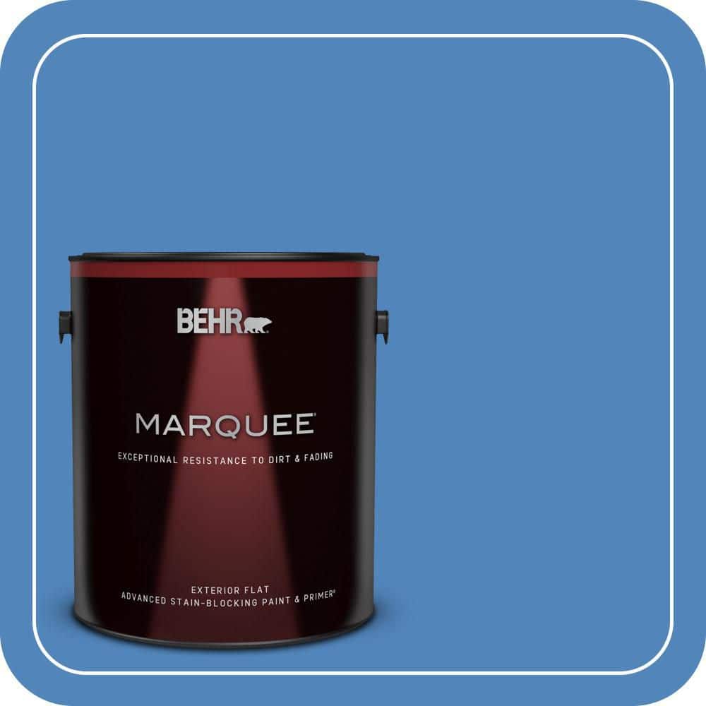 BEHR MARQUEE 1 gal. #570B-6 Handsome Hue Flat Exterior Paint & Primer