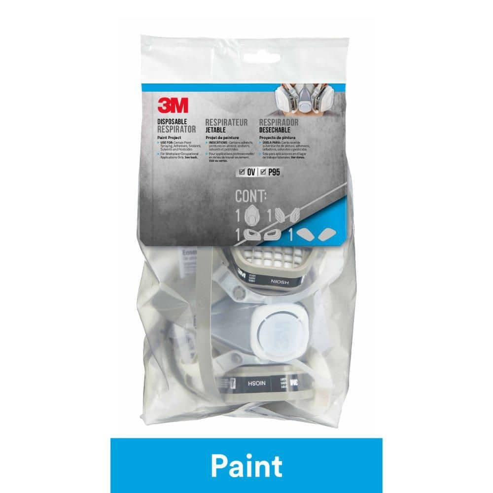 3M OV P95 Disposable Standard Respirator Mask, Size Medium (2)
