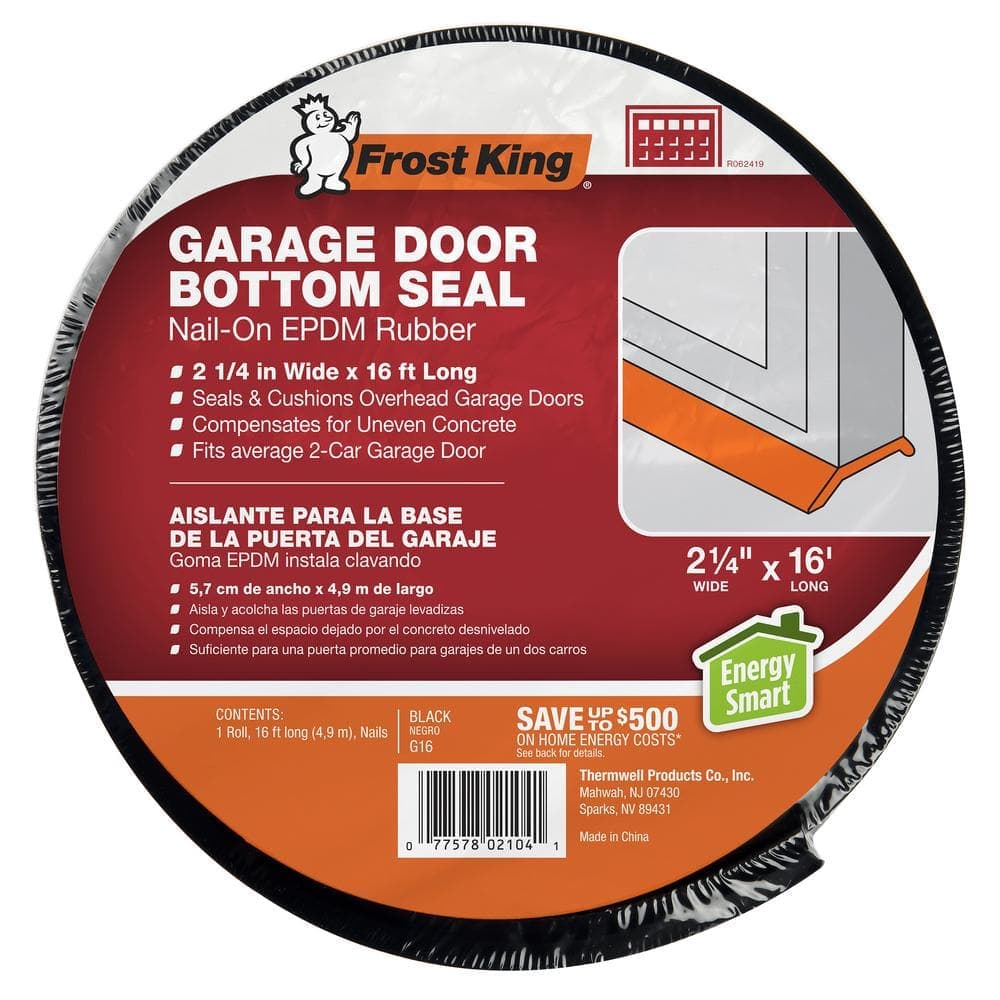 Frost King 16 ft. Garage Door Bottom Seal Kit - 2 1/4 in. (2)