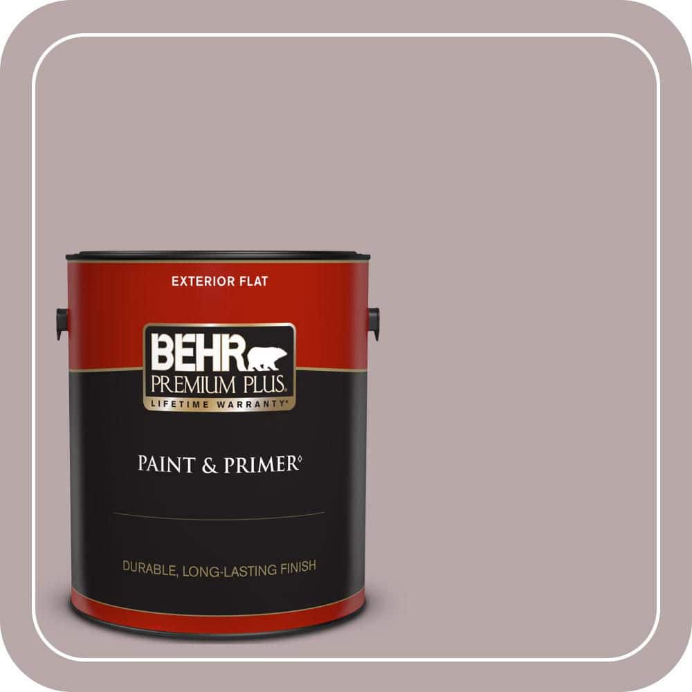 BEHR PREMIUM PLUS 1 gal. #MQ1-36 Object of Desire Flat Exterior Paint & Primer