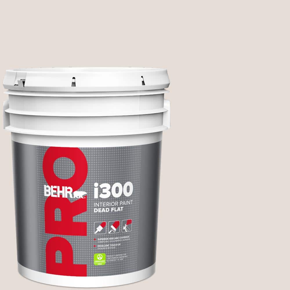 BEHR PRO 5 gal. #PR-W11 Patience Dead Flat Interior Paint