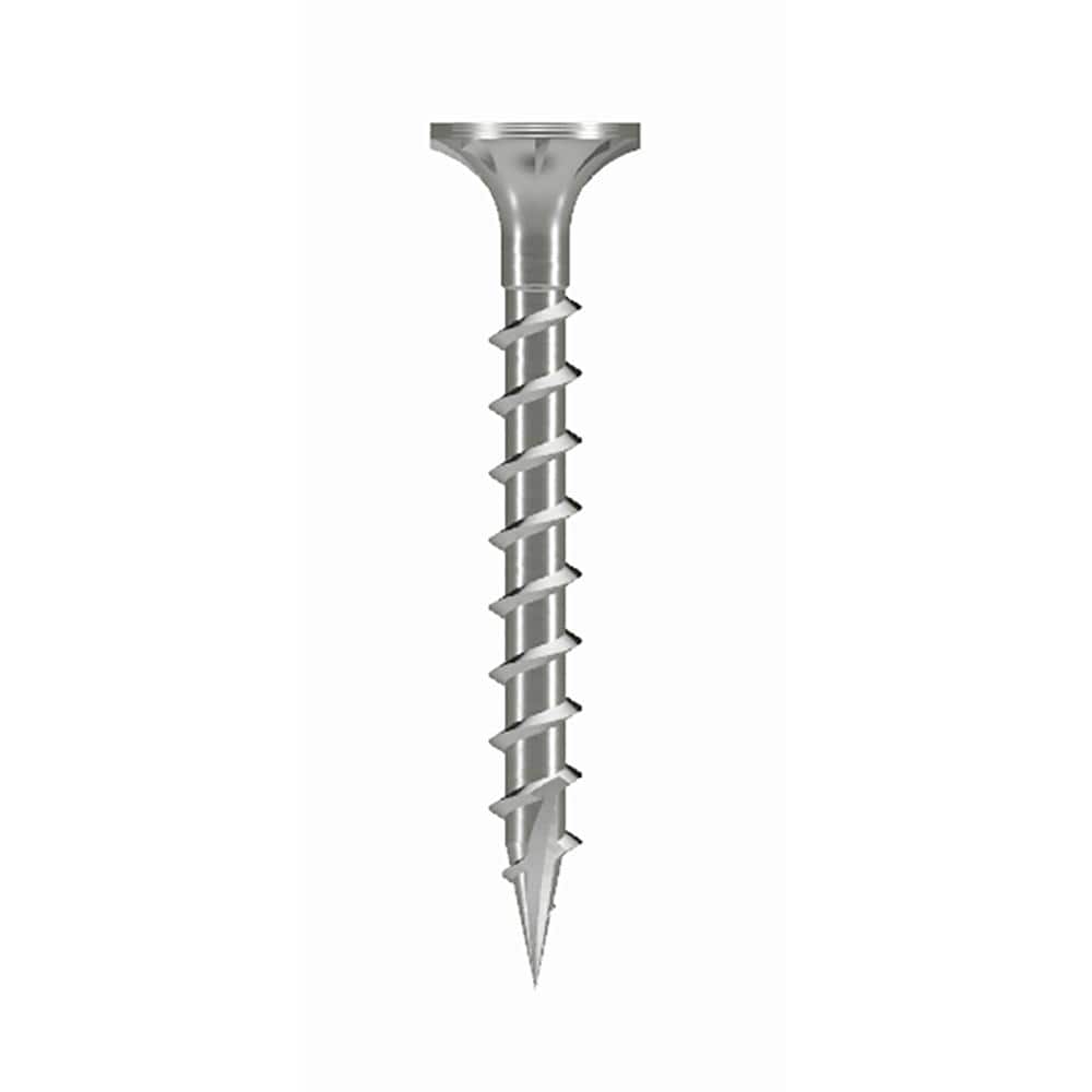 Simpson Strong-Tie #8 x 1-5/8 in. #2 Square, Wafer Head, Type 316 Stainless Steel Fiber-Cement Screw (75-Pack) (2)