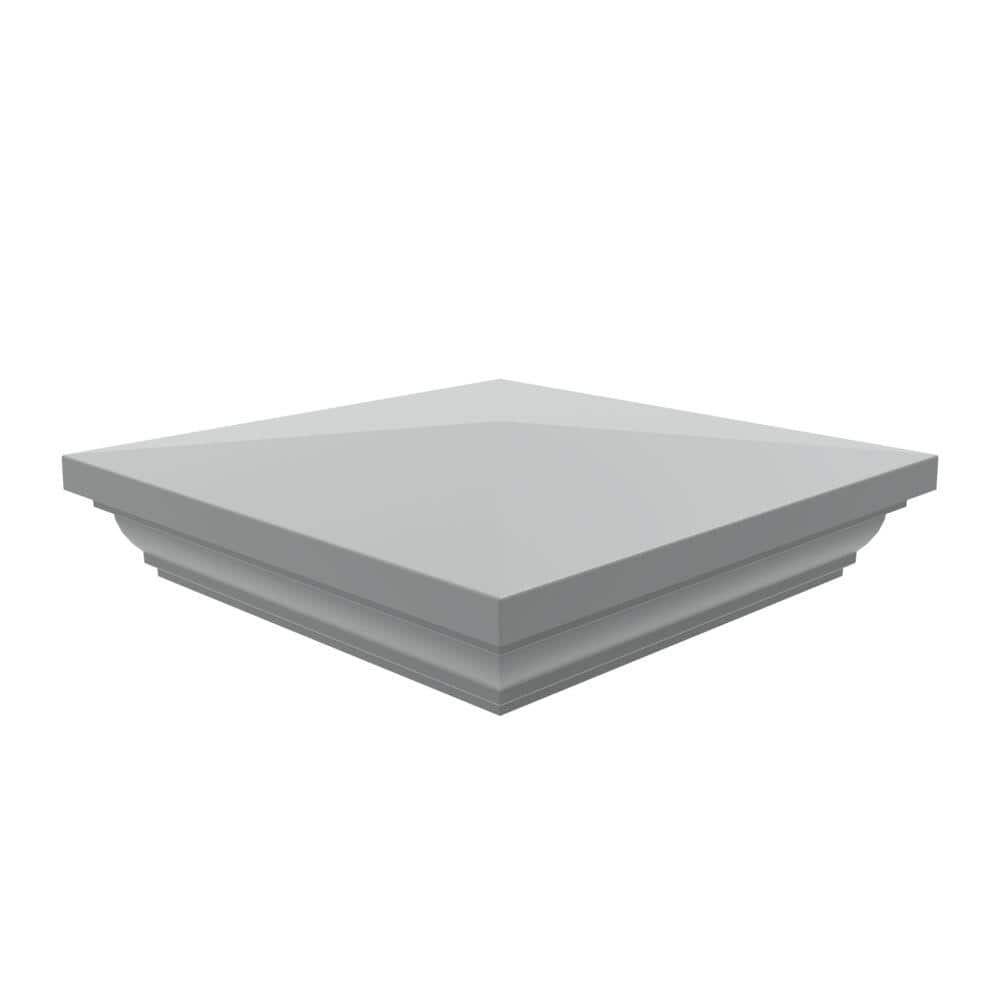 Barrette Outdoor Living 5 in. x 5 in. Gray Vinyl Fence New England Post Top (1)