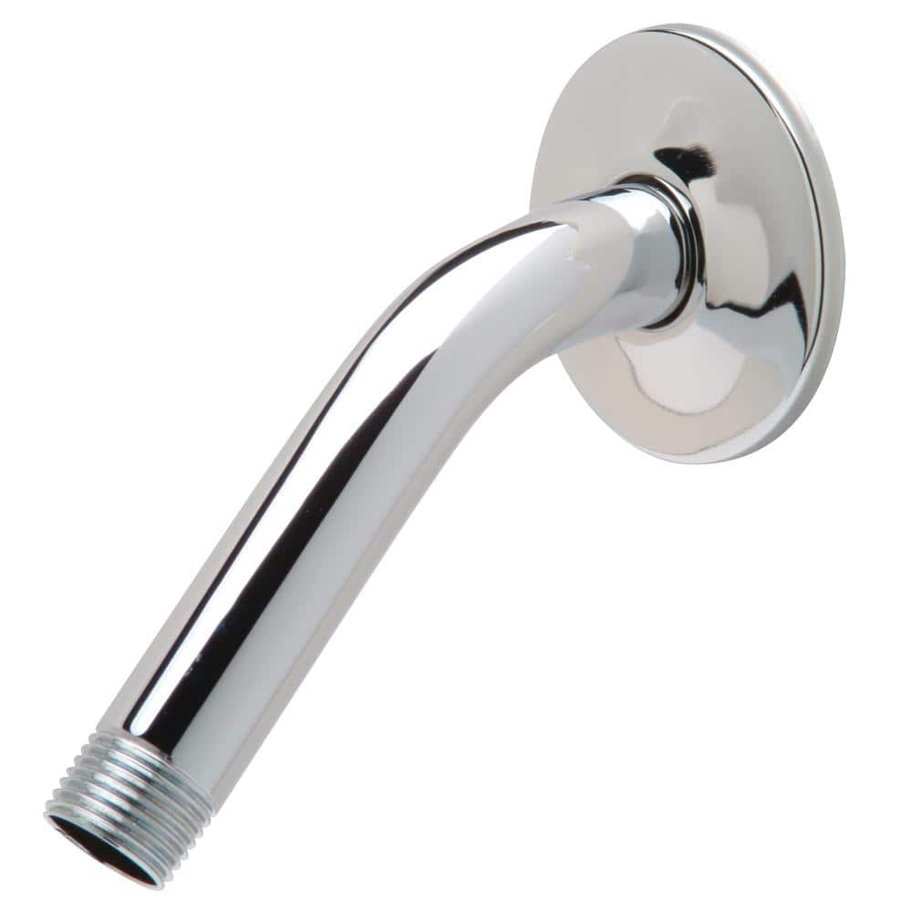 Zurn Temp-Gard 6 in. Shower Arm and Stamped Escutcheon, Polished Chrome