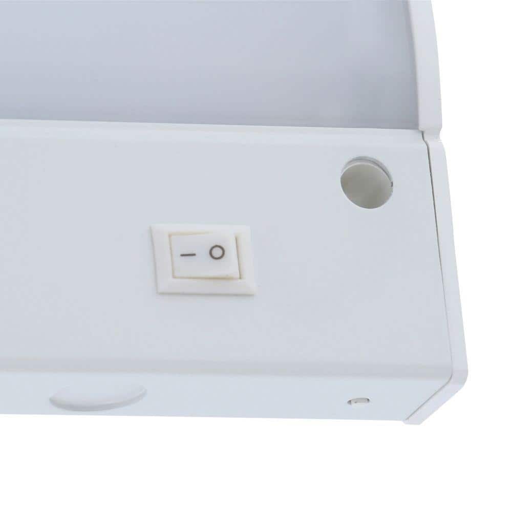 PRIVATE BRAND UNBRANDED 12 in. Hardwired White Integrated LED Under Cabinet Light (3)