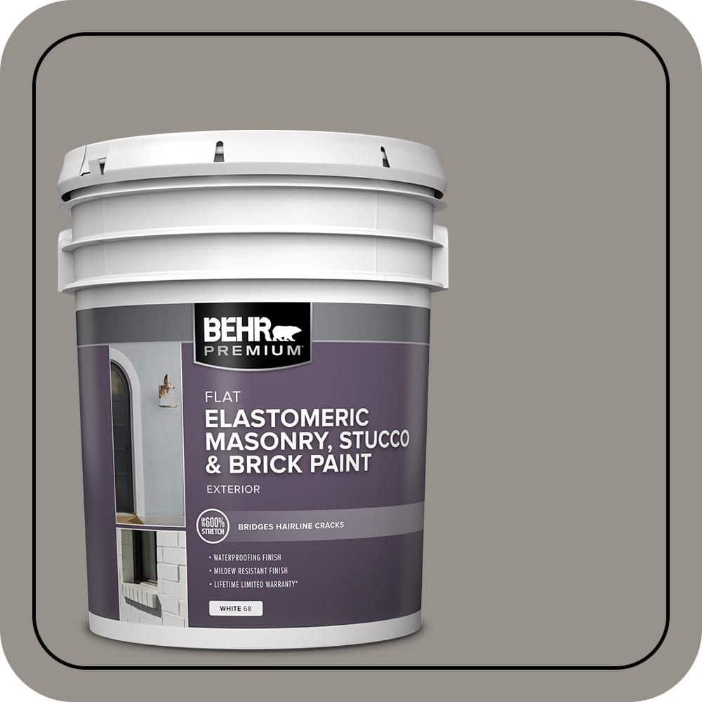 BEHR PREMIUM 5 gal. #PPU18-16 Elephant Skin Elastomeric Masonry, Stucco and Brick Exterior Paint