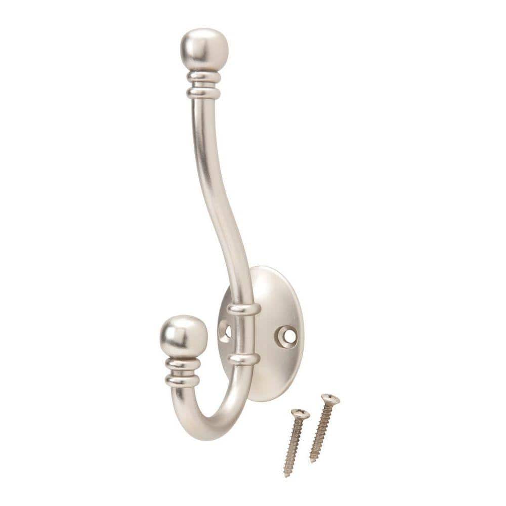 Everbilt Satin Nickel Decorative Coat and Hat Hook