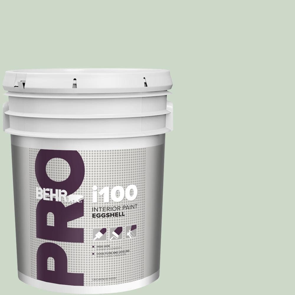 BEHR PRO 5 gal. #450E-2 April Mist Eggshell Interior Paint