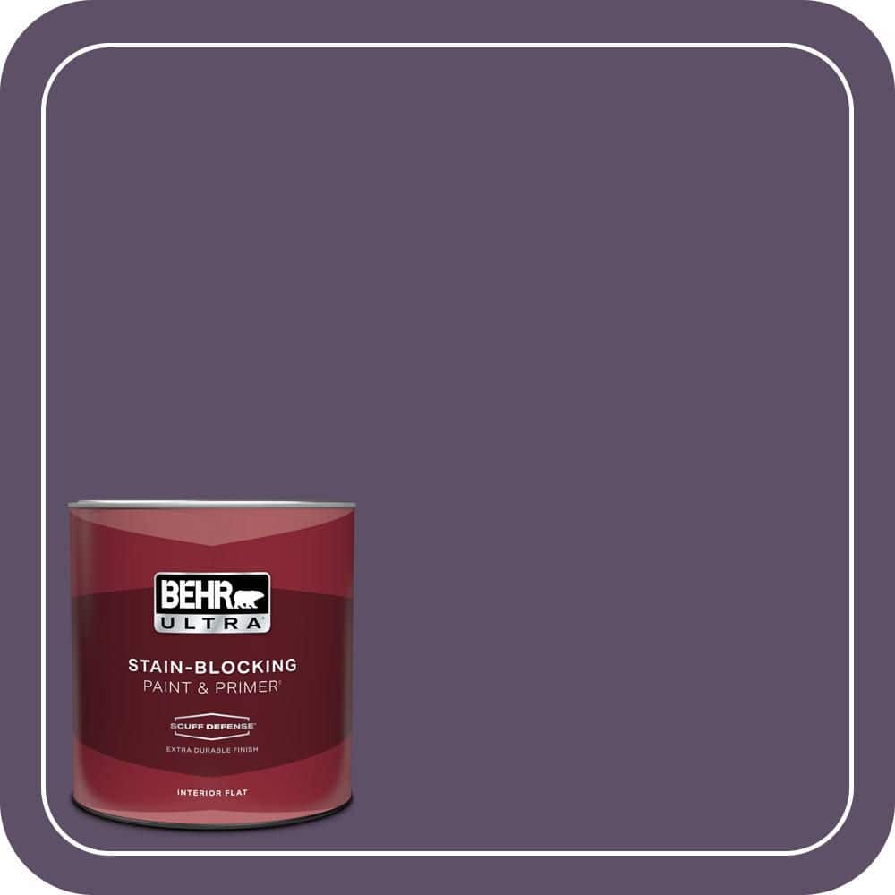 BEHR ULTRA 1 qt. #M560-7 Muscat Grape Extra Durable Flat Interior Paint & Primer