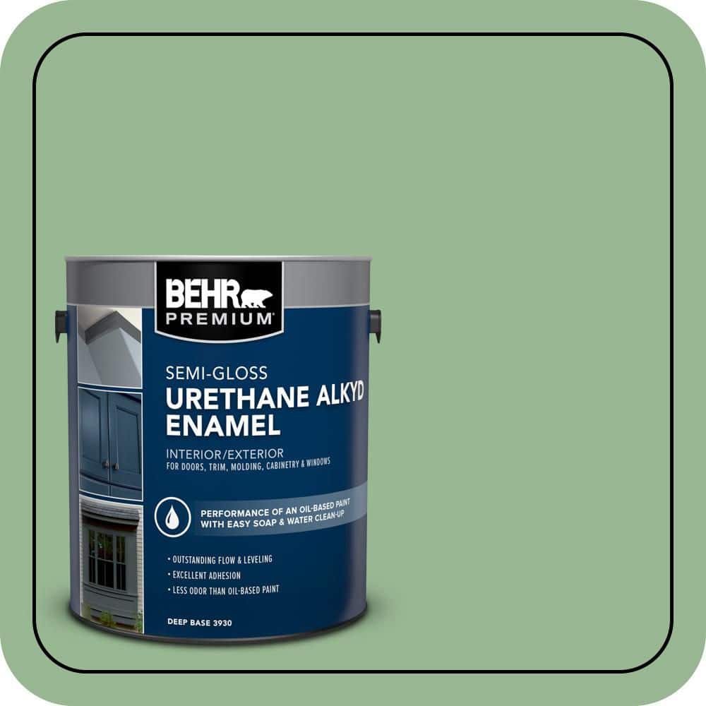 BEHR PREMIUM 1 gal. #M400-4 Brookview Urethane Alkyd Semi-Gloss Enamel Interior/Exterior Paint