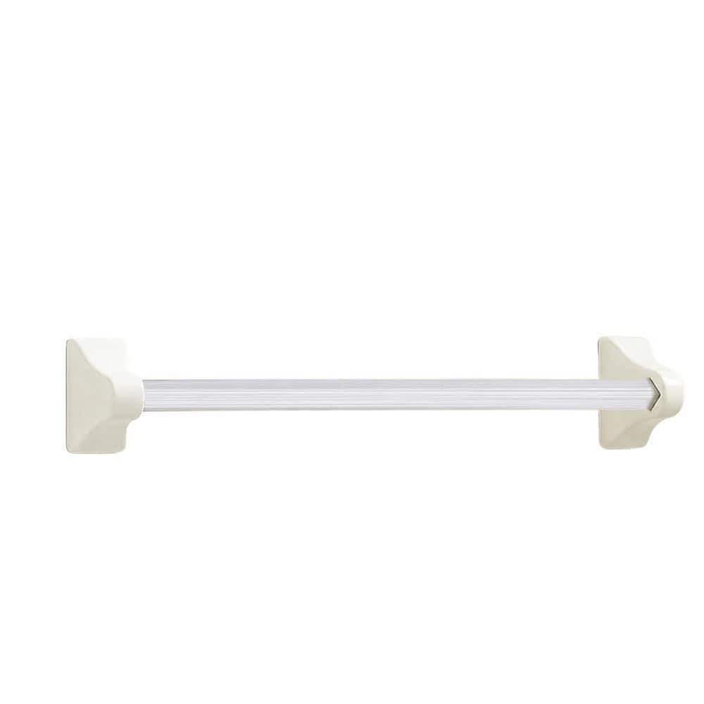 Unbranded Clear Plastic 24 in. Cut to Fit Spring Loaded Replacement Towel Bar Rod for Ceramic Porcelain Holders (1)
