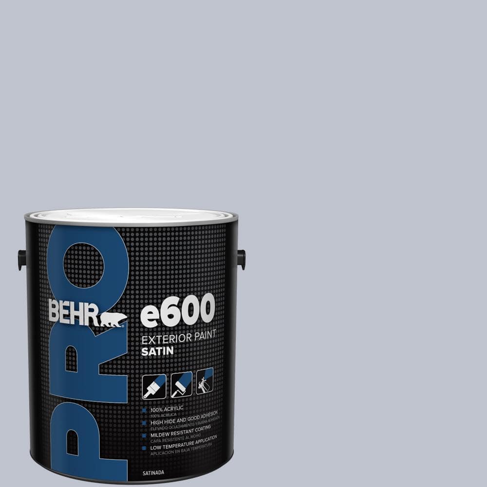 BEHR PRO 1 gal. #S550-2 Powder Lilac Satin Exterior Paint
