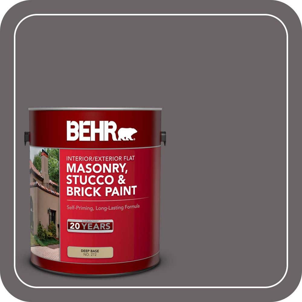 BEHR 1 gal. #PPU17-19 Arabian Veil Flat Interior/Exterior Masonry, Stucco and Brick Paint