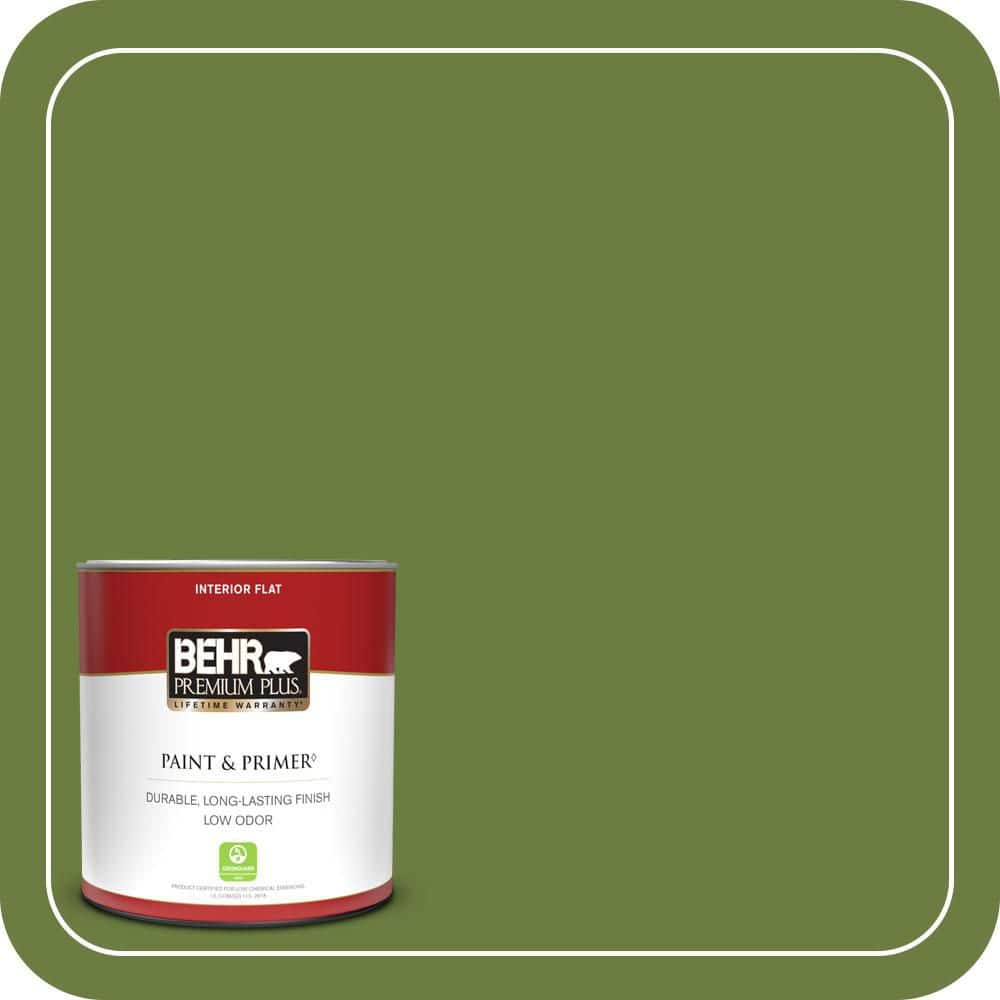 BEHR PREMIUM PLUS #M350-7 Healing Plant Flat Low Odor & Primer