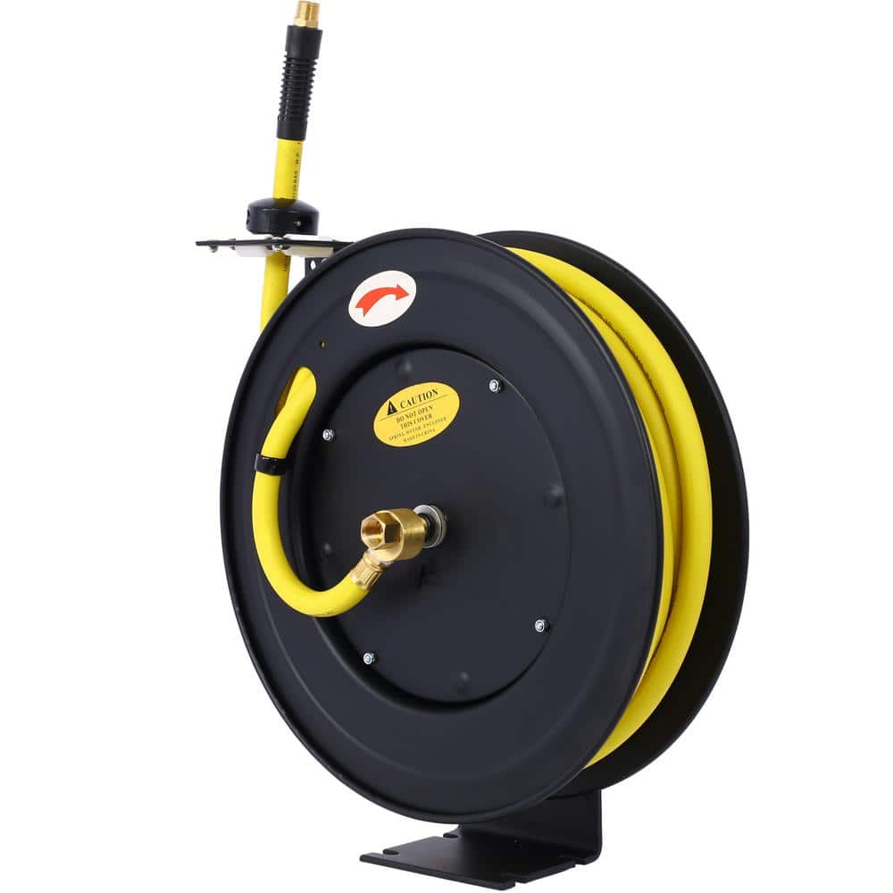 WRIGHTMASTER 1/2 in. x 50 ft. Single Arm Auto Retracting Air Hose Reel (1)