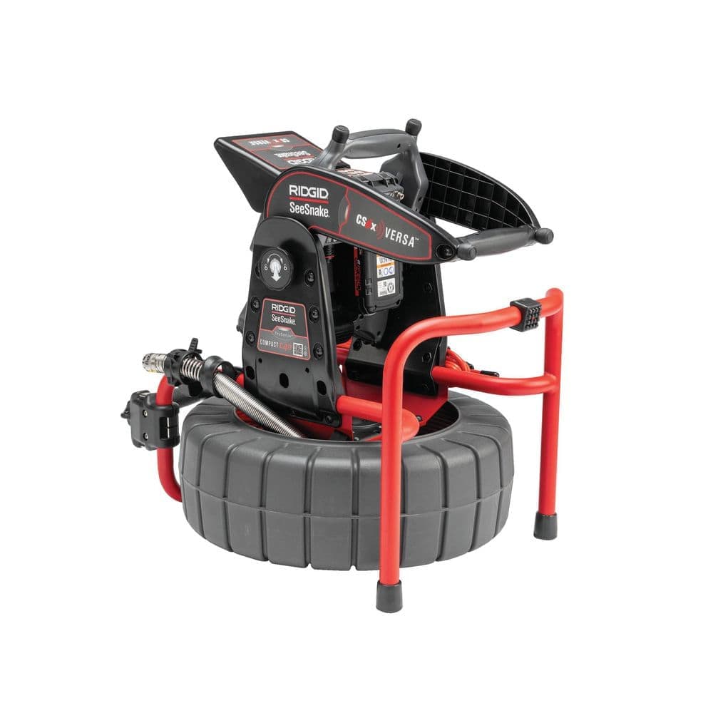 RIDGID SeeSnake Compact C40 Sewer Camera Reel and CS6x VERSA Digital Recording Monitor w/ Wi-Fi Plus 1 18V Battery + Charger (3)