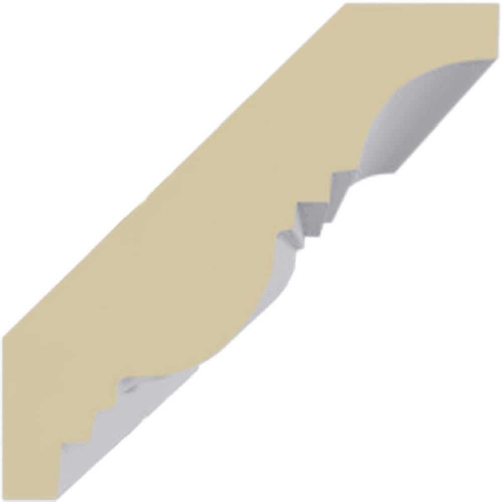 Ekena Millwork 2-1/8 in. x 2-1/8 in. x 94-1/2 in. Polyurethane Egg and Dart Crown Moulding (3)
