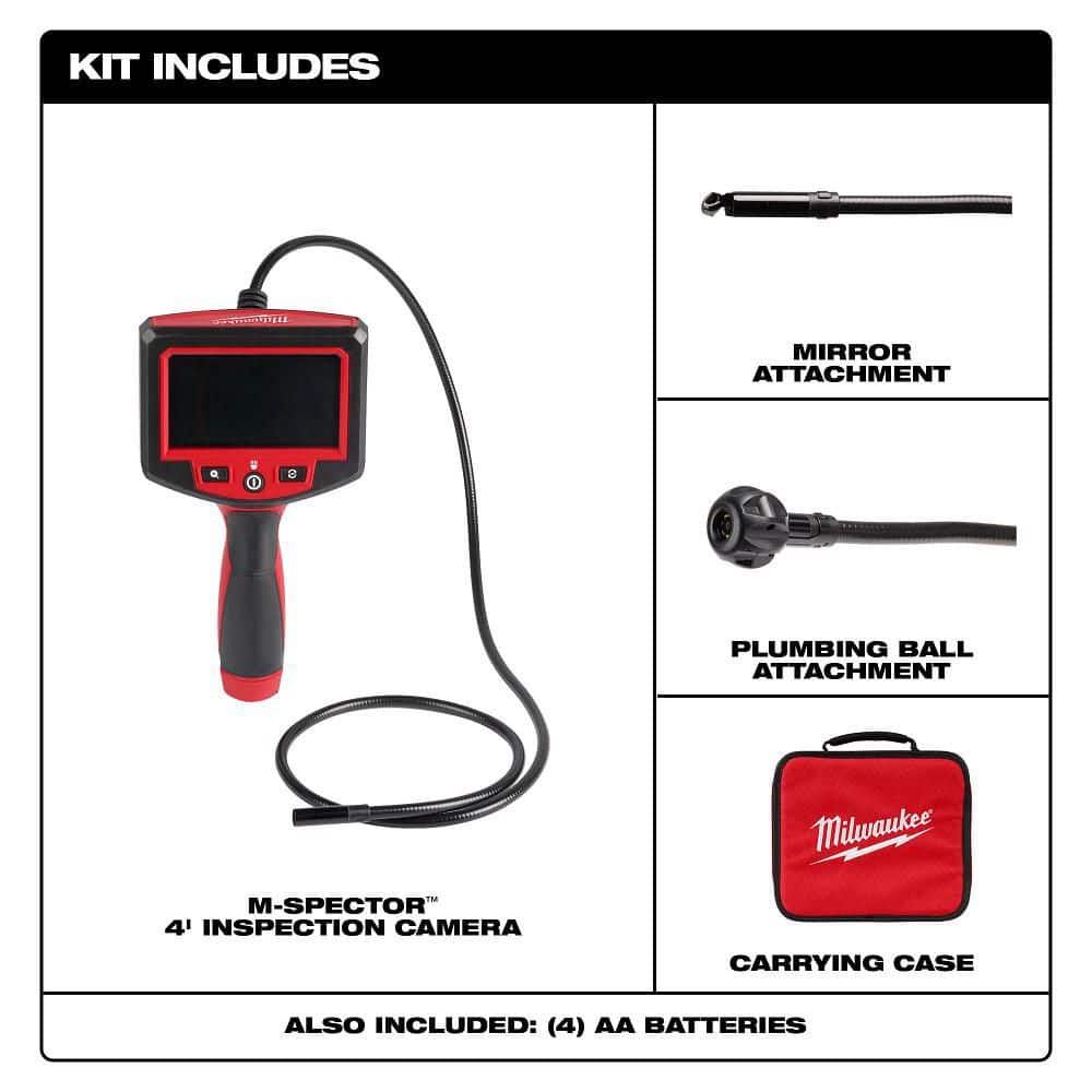 Milwaukee M- Spector 4 ft. Inspection Sewer Camera Scope (3)
