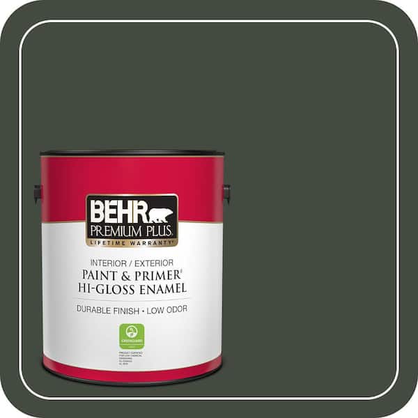 BEHR PREMIUM PLUS #BXC-12 Deep Forest Flat Low Odor & Primer (3)
