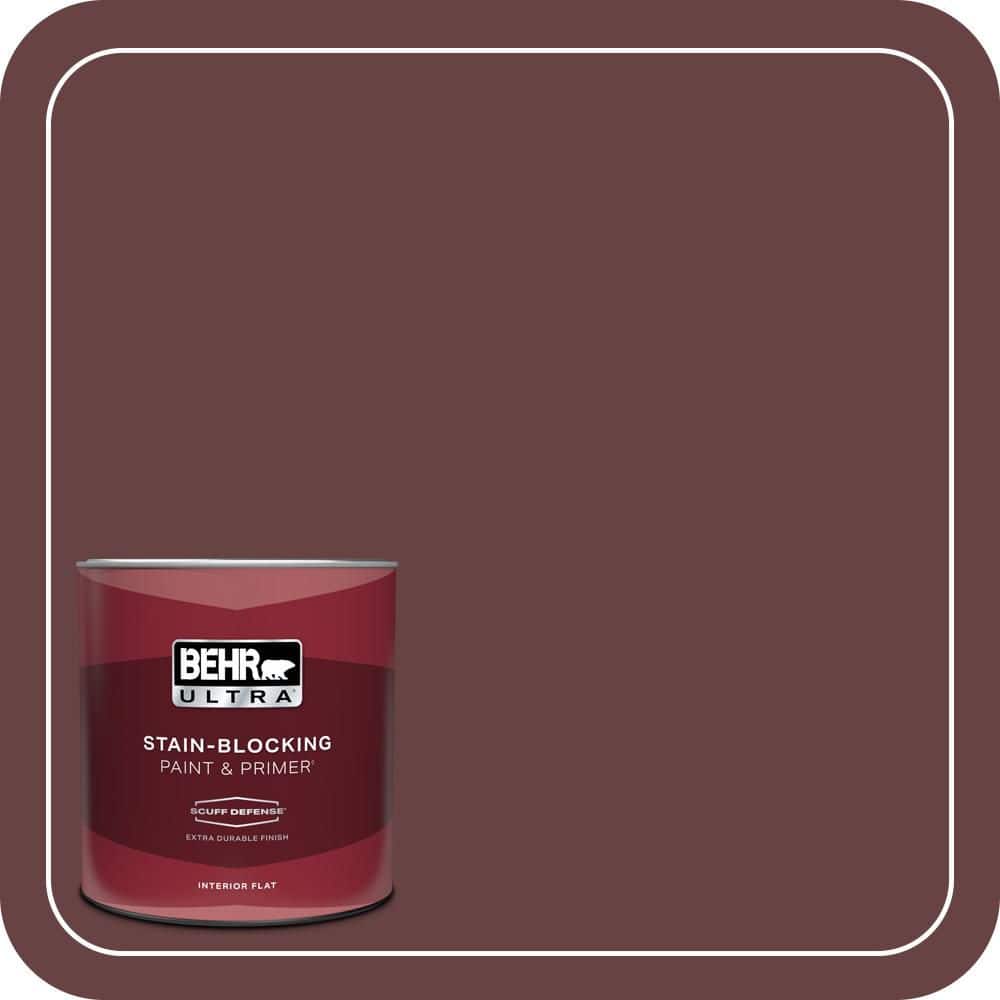 BEHR ULTRA 1 qt. #MQ1-14 Twinberry Extra Durable Flat Interior Paint & Primer