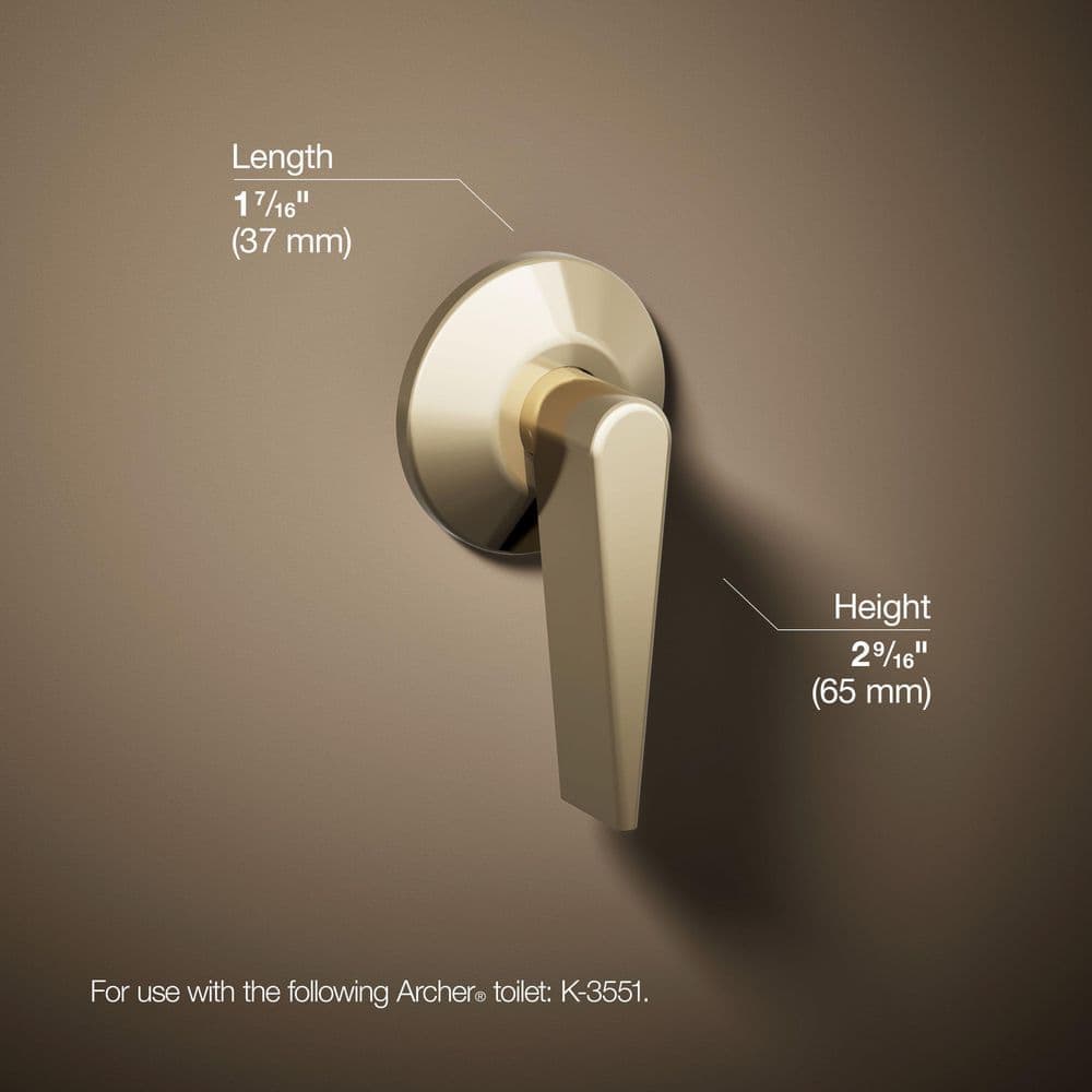 KOHLER Archer Trip Lever in Vibrant French Gold (3)