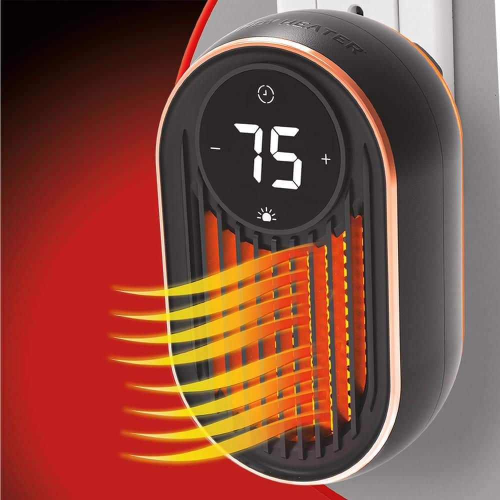 HANDY HEATER 3296 BTU 800-Watt 6.9 in Copper Core Plug-In Personal Ceramic Radiant Electric Heater (3)