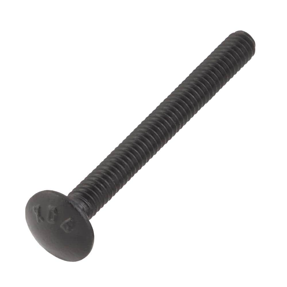 DECKMATE 1/4" x 2-1/2" BLACK CARRIAGE BOLT 50 PC (3)