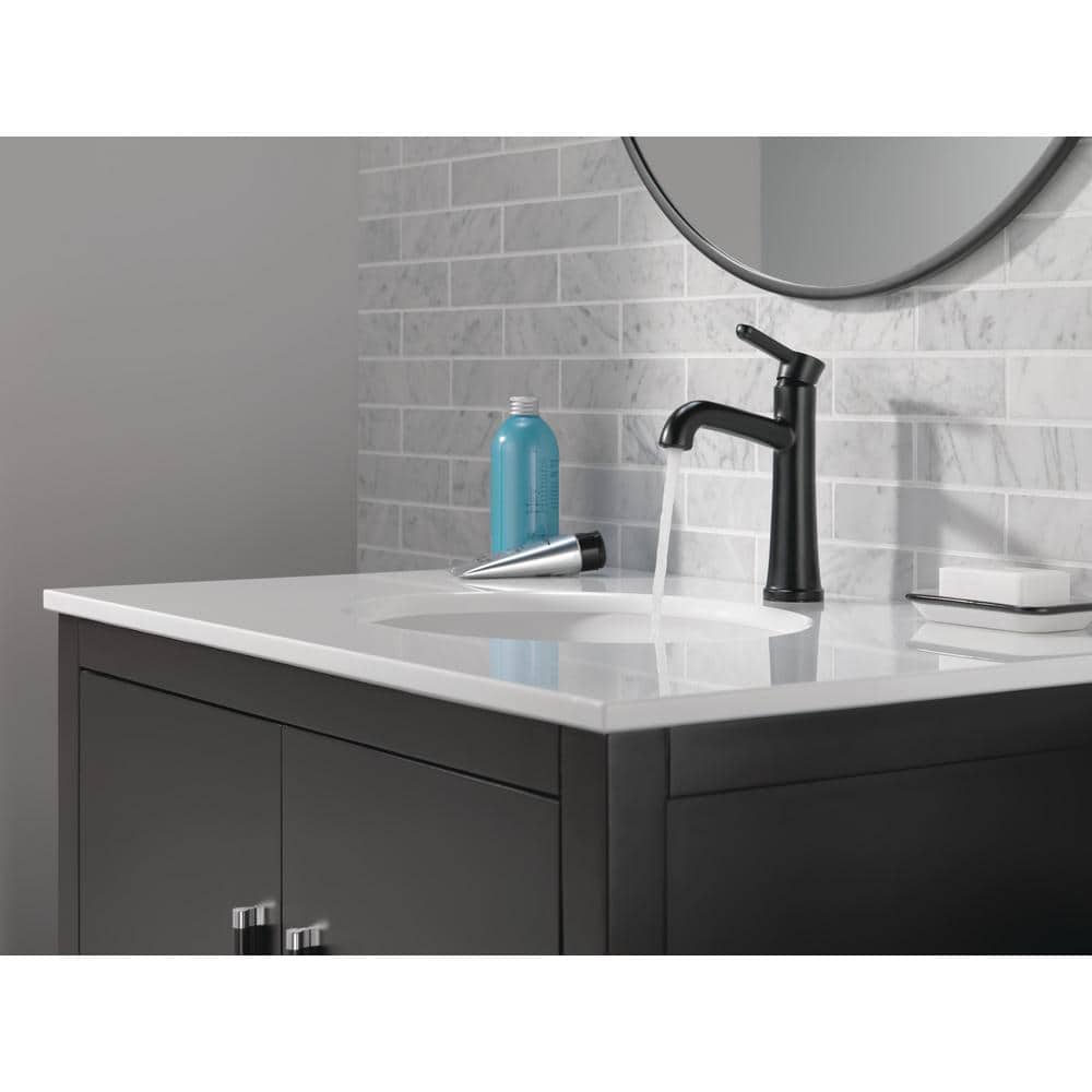 Delta Greydon Single Handle Single Hole Bathroom Faucet in Matte Black (3)