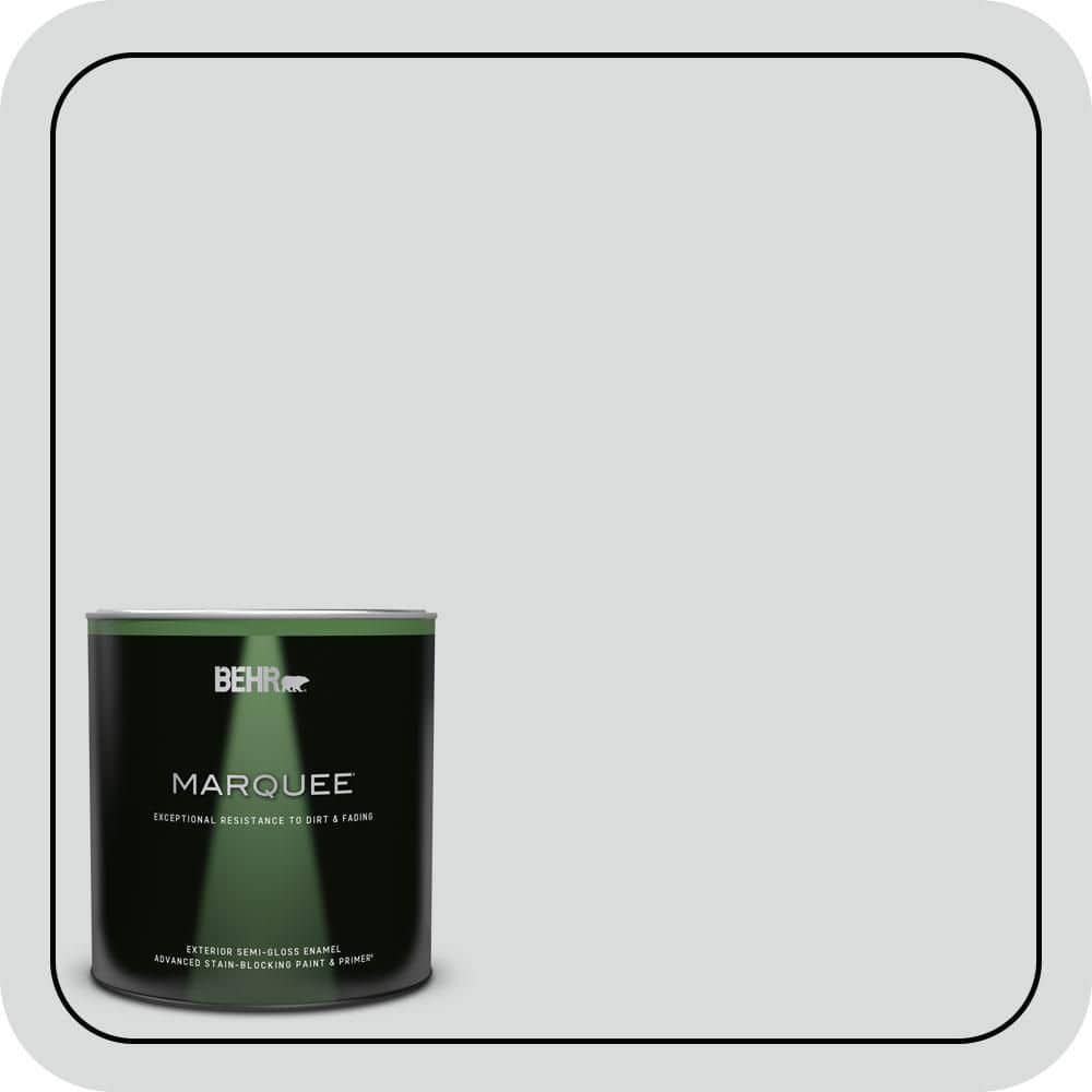 BEHR MARQUEE 1 qt. #PPU26-14 Drizzle Semi-Gloss Enamel Exterior Paint & Primer