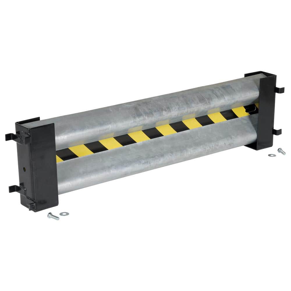 Vestil 51 in. Galvanized Steel Guard Rail with 2-Drop-In Style Brackets and Hardware (1)