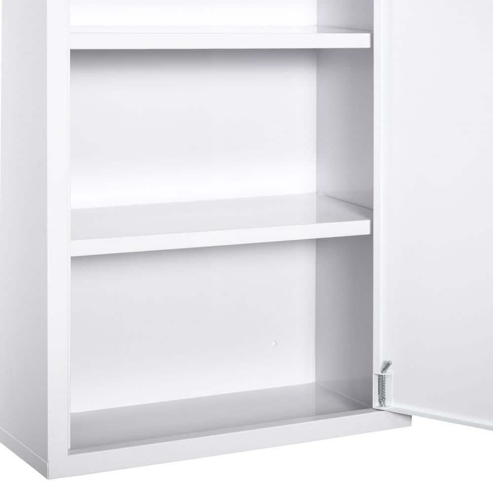 Tahanbath 7.00 in. W x 15.75 in. D x 23.50 in. H Bathroom Storage Wall Cabinet in White (1)