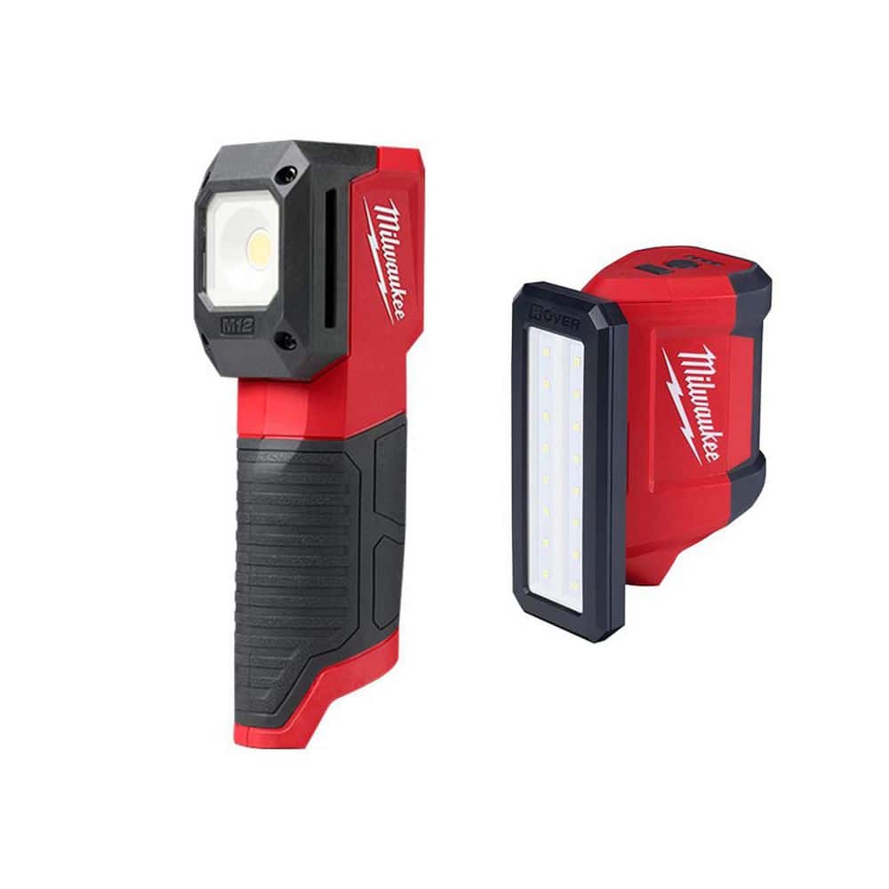 Milwaukee M12 12-Volt Lithium-Ion Cordless LED Paint and Detailing Color Match Light with M12 ROVER Flood Light