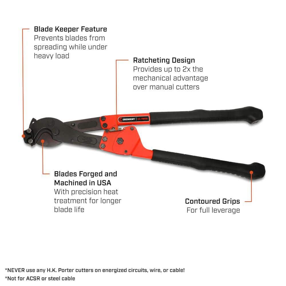 Crescent H.K. Porter 29-1/4 in. Ratcheting Hard Cable Cutter (2)
