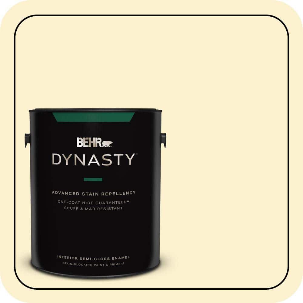 BEHR DYNASTY 1 gal. #P280-1 Summer Bliss Semi-Gloss Enamel Interior Stain-Blocking Paint & Primer