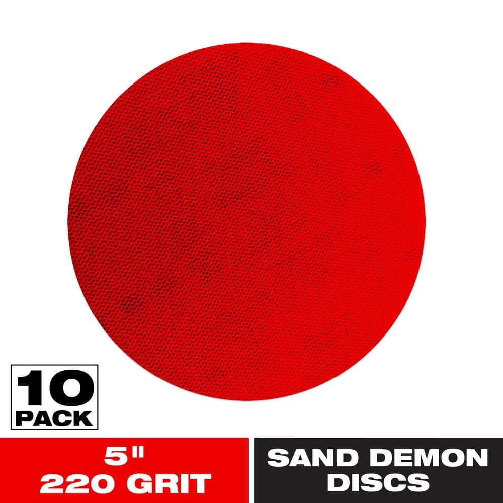 DIABLO Sand Demon 5 in. 220 Grit Very Fine Sanding Discs (10-Pack)
