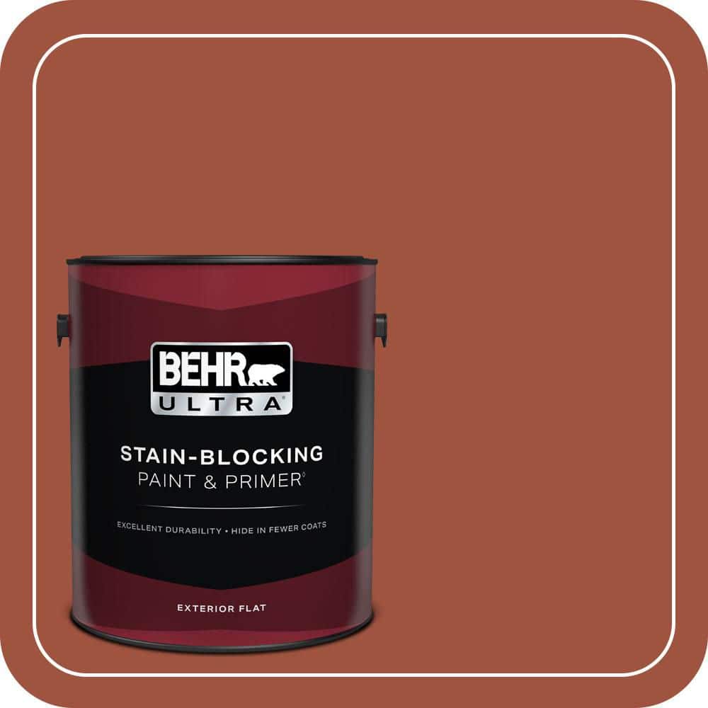 BEHR ULTRA 1 gal. #MQ1-25 Kalahari Sunset Flat Exterior Paint & Primer