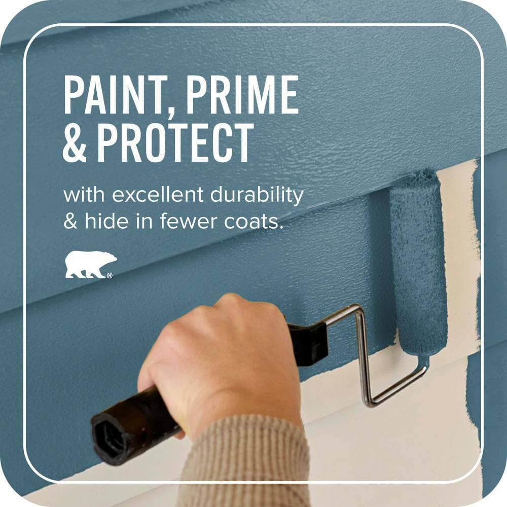 BEHR ULTRA 1 gal. #S480-6 Poseidon Satin Enamel Exterior Paint & Primer (3)