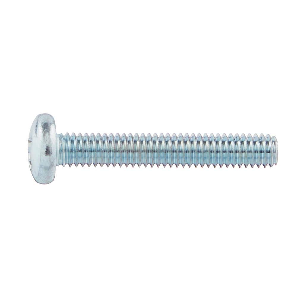 Everbilt M4-0.7 x 25 mm Zinc Pan Head Phillips Drive Machine Screw 4-Pieces (3)