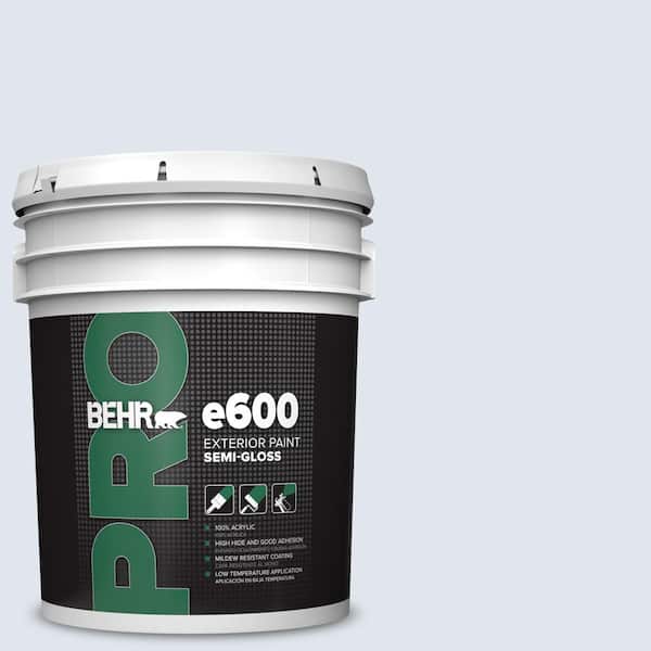 BEHR PRO 5 gal. #600E-1 Genteel Lavender Semi-Gloss Exterior Paint (2)