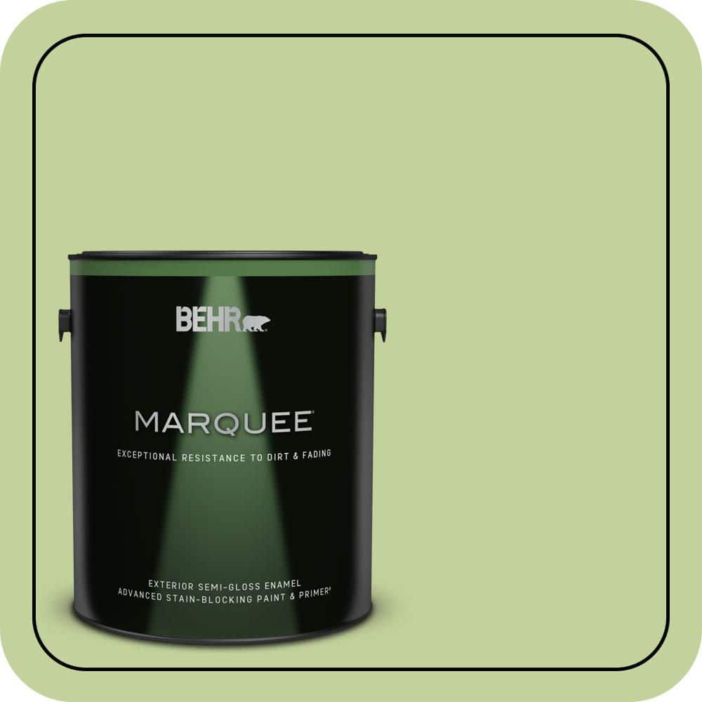BEHR MARQUEE 1 gal. #P370-4 Cricket Field Semi-Gloss Enamel Exterior Paint & Primer
