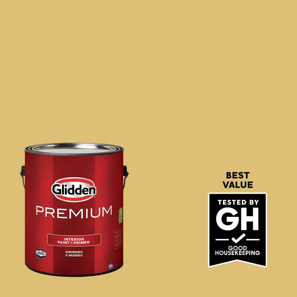 Glidden Premium 1 gal. PPG1107-5 Tropical Siesta Satin Interior Latex Paint