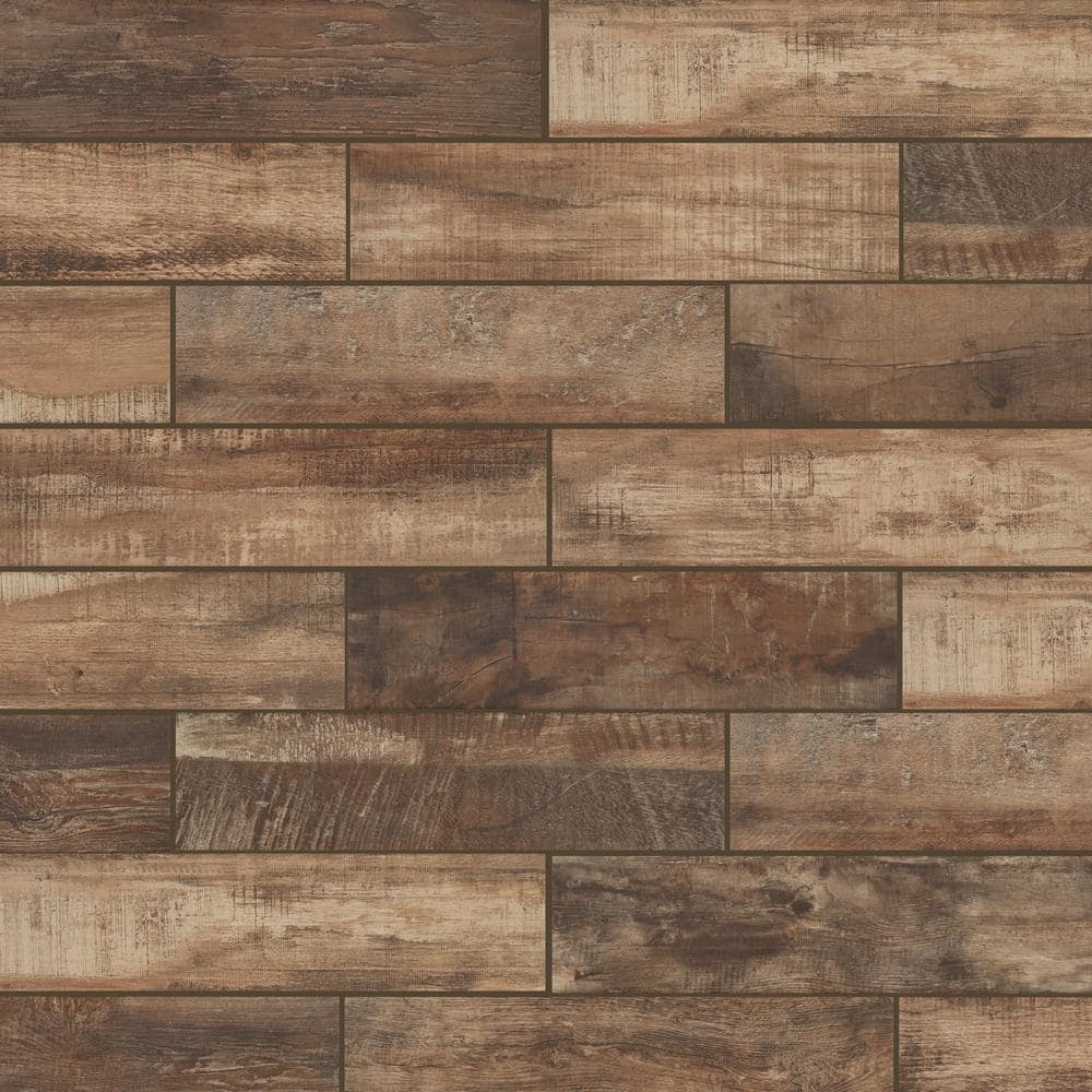Florida Tile Home Collection Wind River Beige 6 in. x 24 in. Porcelain Floor and Wall Tile (0.93 sq. ft.) (2)