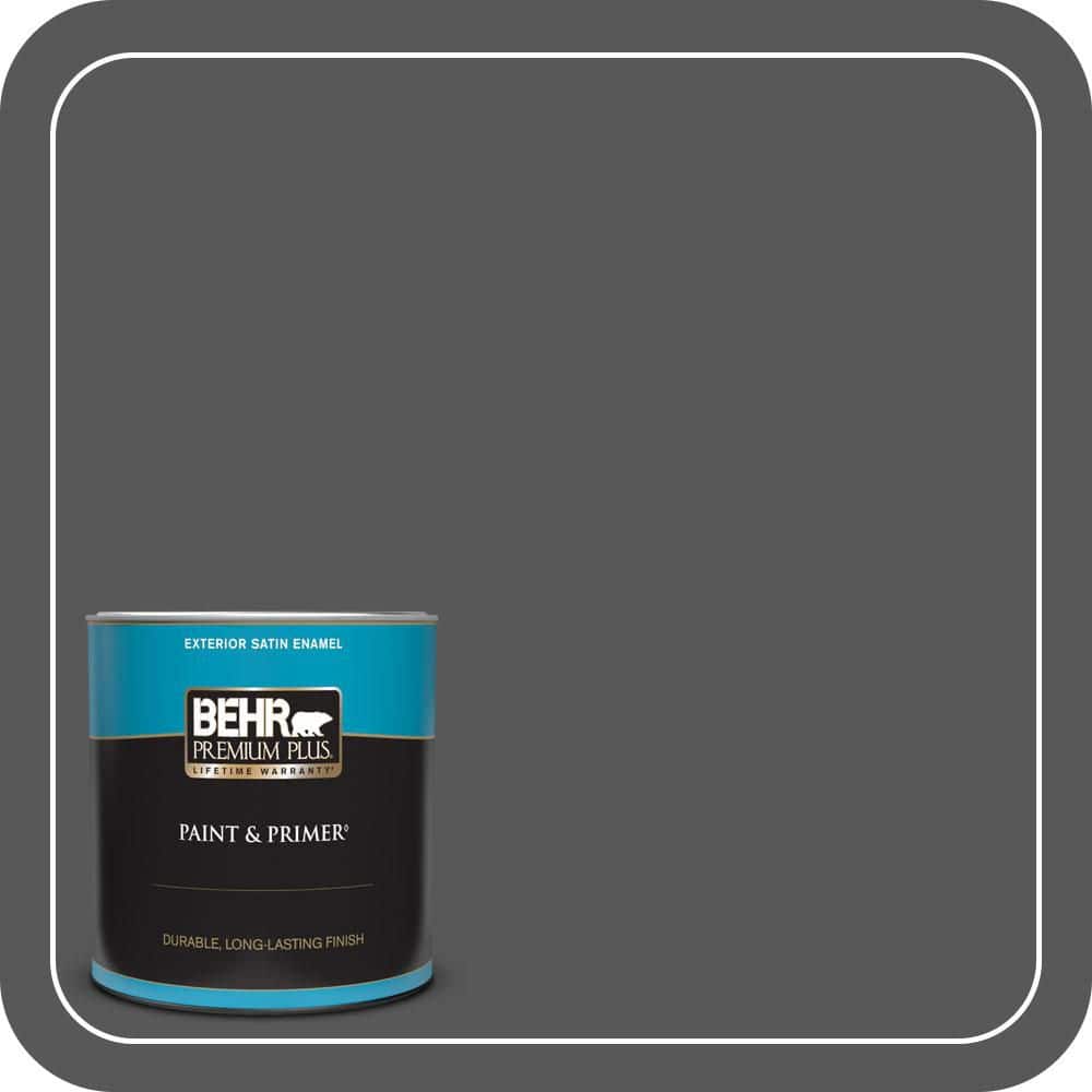 BEHR PREMIUM PLUS 1 qt. #PPU24-22 Shadow Mountain Satin Enamel Exterior Paint & Primer