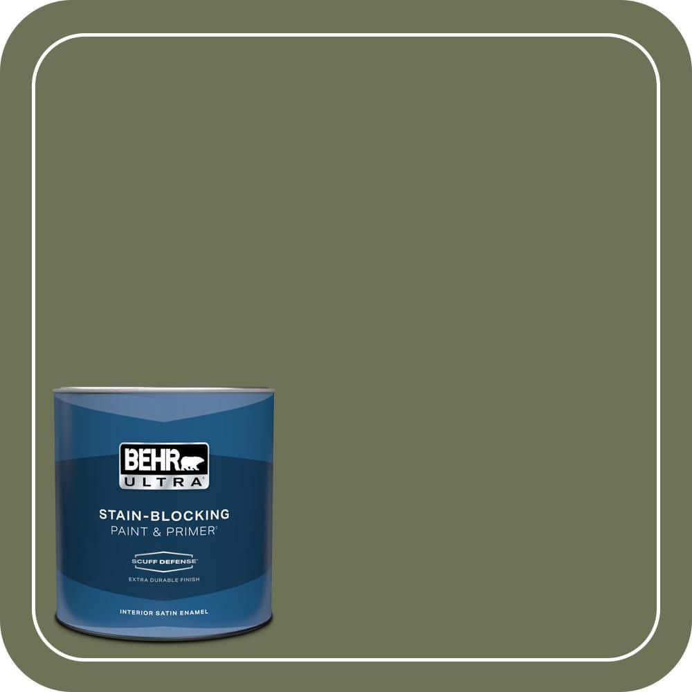 BEHR ULTRA 1 qt. #MQ6-53 Herb Cornucopia Extra Durable Satin Enamel Interior Paint & Primer