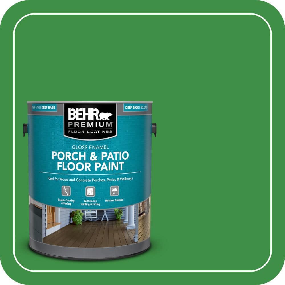 BEHR PREMIUM 1 gal. #440B-7 Par Four Green Gloss Enamel Interior/Exterior Porch and Patio Floor Paint