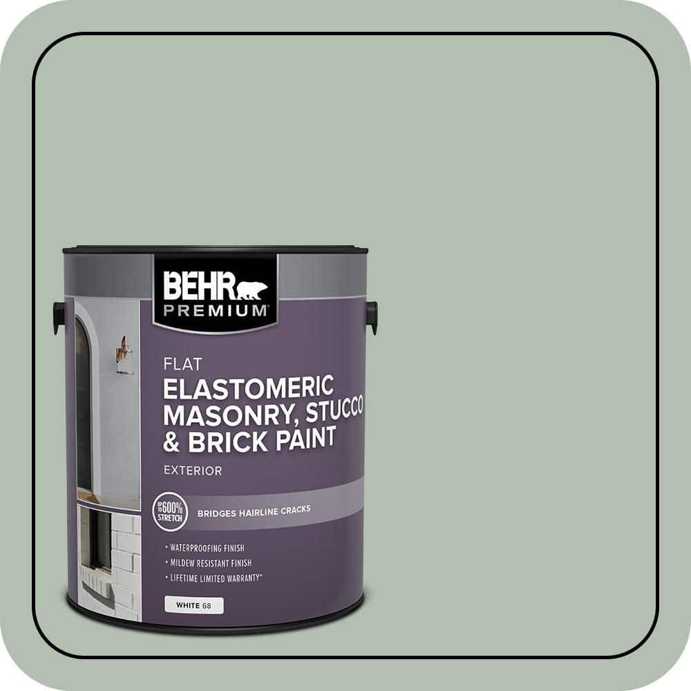 BEHR PREMIUM 1 gal. #N400-3 Flagstaff Green Elastomeric Masonry, Stucco and Brick Exterior Paint (1)