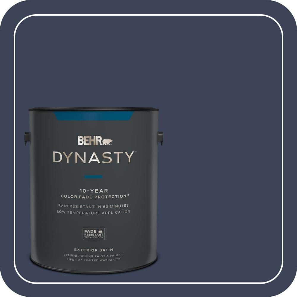 BEHR DYNASTY 1 gal. #600F-7 Soulful Music Satin Enamel Exterior Stain-Blocking Paint & Primer